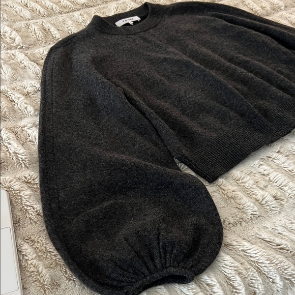 Frame Denim Charcoal Crew Neck Sweater - Picture 2 of 8